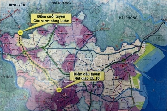 Xây dựng đường kết nối Thái Bình - Hưng Yên với tổng mức đầu tư dự kiến gần 4.930 tỷ đồng