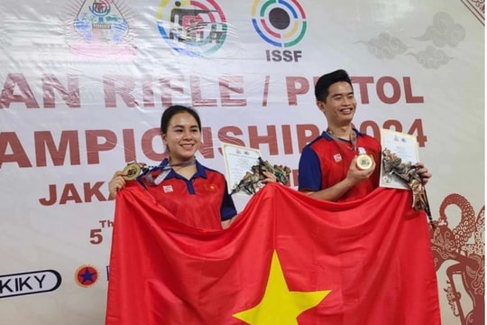 Thu Vinh, Quang Huy giành quyền vào chung kết Cup bắn súng châu Á 2025