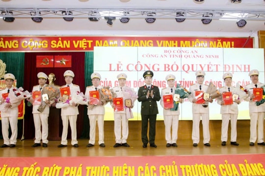 Quảng Ninh: 9 lãnh đạo cấp phòng, thuộc Công an tỉnh tình nguyện nghỉ hưu trước tuổi
