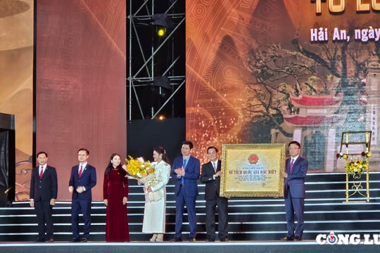 Hải Phòng: Cụm di tích Từ Lương Xâm đón nhận bằng xếp hạng di tích quốc gia đặc biệt