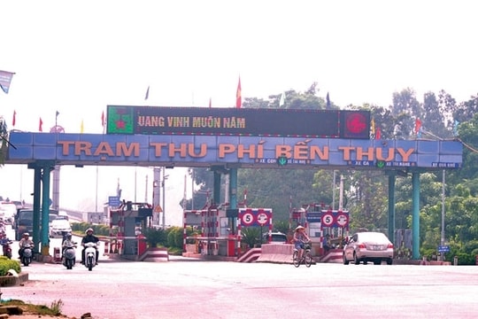 Không miễn phí qua Trạm thu phí Bến Thủy 1 với các chủ xe tại 11 phường, xã mới sáp nhập vào TP. Vinh