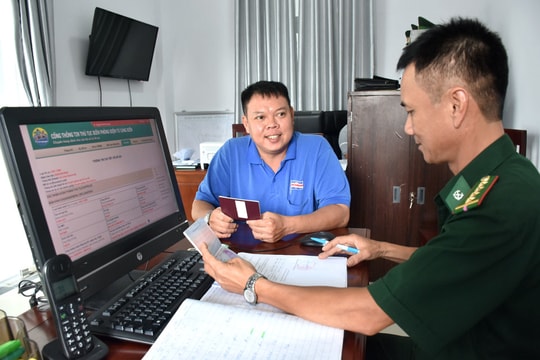 Sử dụng tài khoản định danh điện tử để thực hiện thủ tục biên phòng điện tử cửa khẩu biên giới