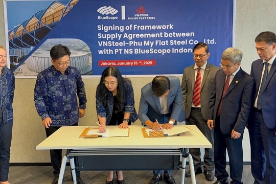 Thép Tấm lá Phú Mỹ ký kết thoả thuận hợp tác với Bluescope Indonesia hiệu quả