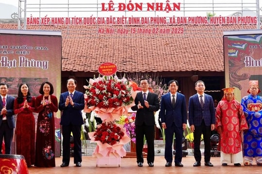 Đình Đại Phùng ở Hà Nội nhận Bằng xếp hạng di tích quốc gia đặc biệt