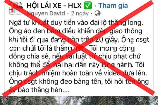 Thông tin “có thể tự ý điều chỉnh tín hiệu giao thông" là tin giả