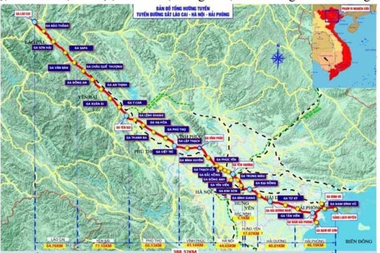Hải Phòng đề xuất góp gần 11.000 tỷ đồng vào nguồn vốn dự án đường sắt Lào Cai - Hà Nội - Hải Phòng
