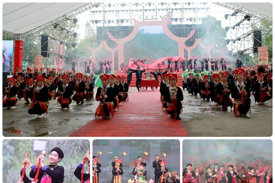 Tiết mục múa chuông truyền thống của 300 người dân tộc Dao (Lào Cai) đạt Kỷ lục Việt Nam