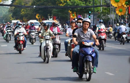 Khoảng 70% số vụ tai nạn giao thông có liên quan đến xe máy
