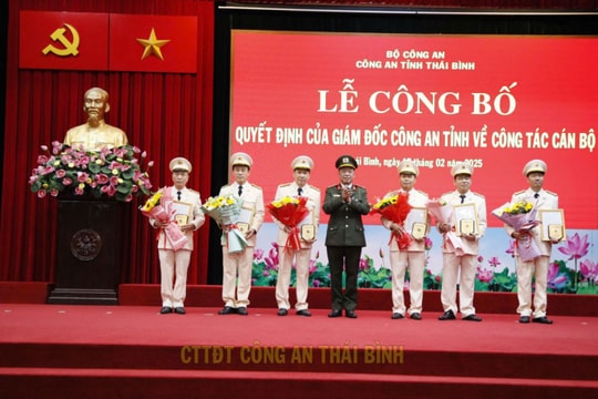 Thái Bình: 4 trưởng phòng Công an tỉnh xung phong nghỉ công tác trước hạn tuổi