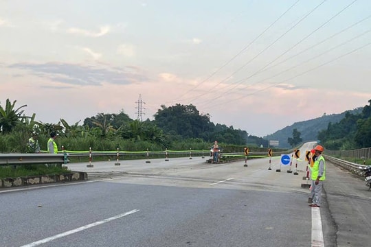 Thực hiện hàng loạt gói thầu sửa chữa hư hỏng cao tốc Nội Bài - Lào Cai