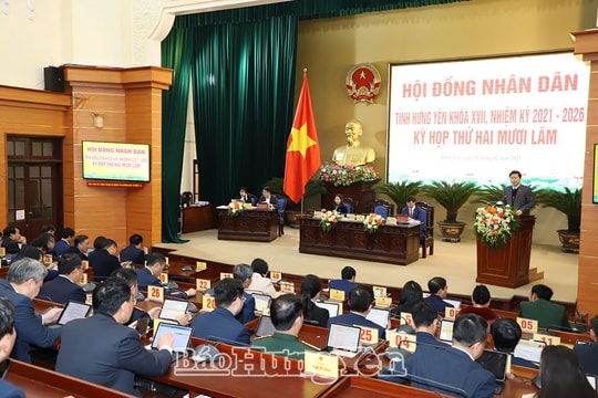 Hưng Yên: Thông qua 2 nghị quyết về công tác cán bộ và 11 nghị quyết chuyên đề tại kỳ họp thứ 25