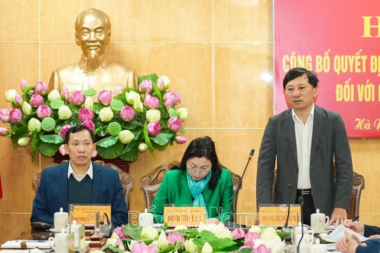 Công bố quyết định kiểm tra của Bộ Chính trị đối với Ban Thường vụ Tỉnh ủy Hà Nam