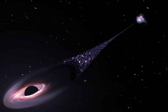 Một hố đen khổng lồ đang hướng thẳng đến Dải Ngân hà