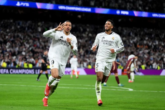 Đánh bại Man City, Real Madrid giành vé vào vòng 1/8 Champions League 2024/25