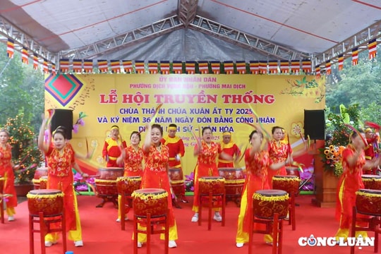 Tưng bừng lễ hội truyền thống chùa Thánh Chúa Xuân Ất Tỵ 2025