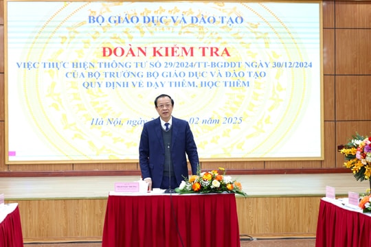 Thứ trưởng Phạm Ngọc Thưởng: Không thỏa hiệp, biến tướng dạy thêm học thêm