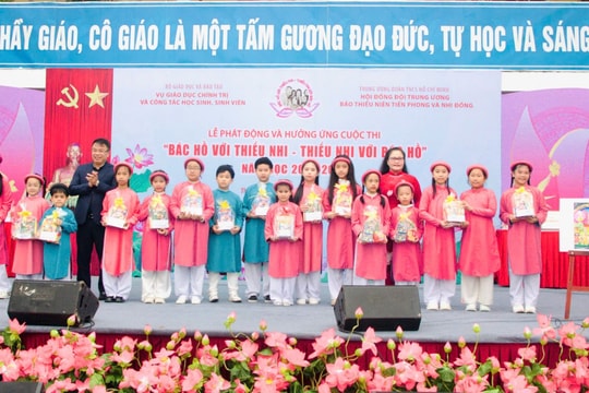 Khởi động cuộc thi 'Bác Hồ với thiếu nhi' hướng tới kỷ niệm 135 năm ngày sinh Chủ tịch Hồ Chí Minh