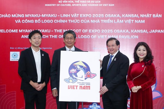 Độc đáo hình logo Nhà Triển lãm Việt Nam tại EXPO 2025
