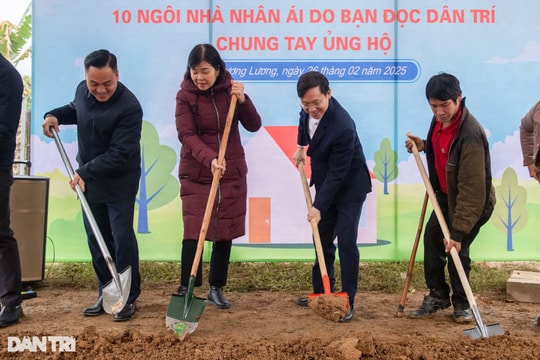 Báo Dân trí khởi công xây dựng 10 nhà Nhân ái tại Cao Bằng