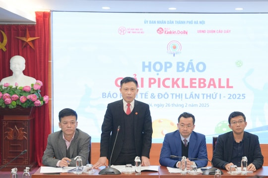 Giải Pickleball Báo Kinh tế & Đô thị lần đầu tiên được tổ chức