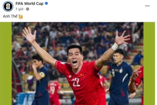 FIFA gửi lời chúc mừng ấn tượng tới tiền đạo Tiến Linh