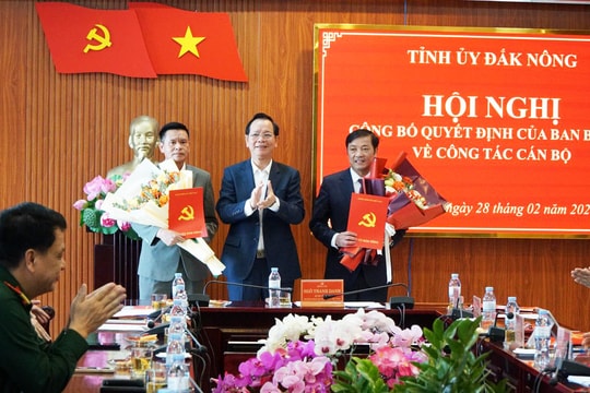 Ông Lê Trọng Yên được chuẩn y tham gia Ban Thường vụ Tỉnh ủy Đắk Nông nhiệm kỳ 2020 - 2025