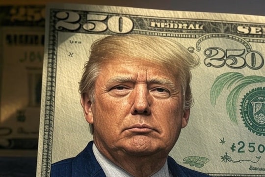 Nhóm nghị sĩ đề xuất in hình ông Trump lên tờ tiền 250 USD
