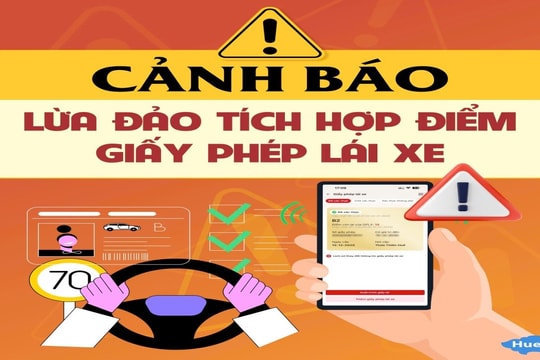 Cảnh báo lừa đảo giả danh cơ quan công an hướng dẫn tích hợp điểm giấy phép lái xe