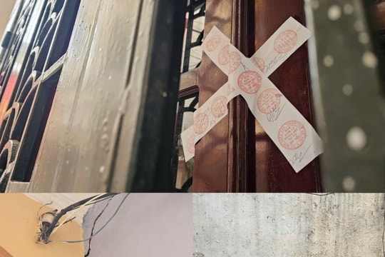 Nhiều nhà dân xuất hiện vết nứt sau sự cố thi công hầm metro Nhổn - ga Hà Nội