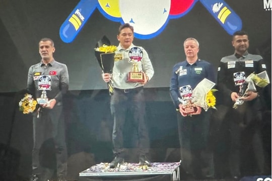 Cơ thủ Trần Thanh Lực giành chức vô địch Bogota World Cup 2025