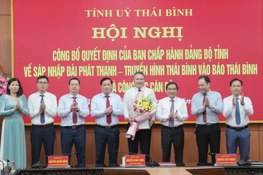 Sáp nhập Đài Phát thanh và Truyền hình Thái Bình vào Báo Thái Bình