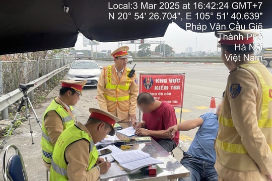 Vi phạm nồng độ cồn gấp 2 lần mức kịch khung, tài xế lái xe container bị phạt 35 triệu đồng