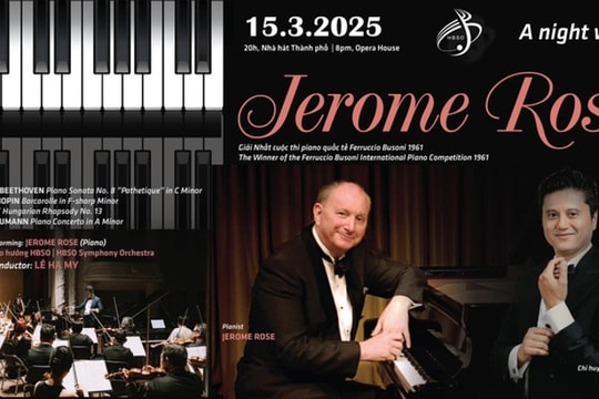 Đêm nhạc lãng mạn với bậc thầy piano Jerome Rose