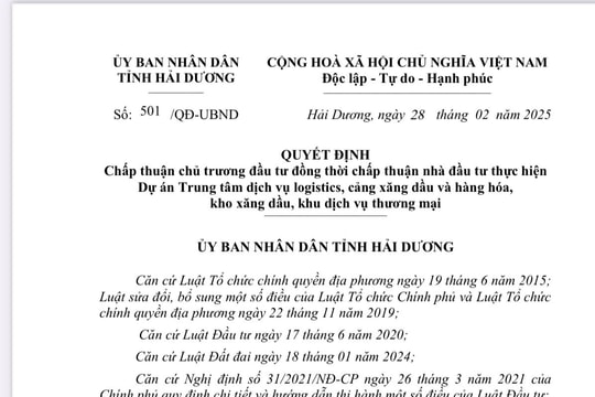 Hải Dương sắp có dự án logistics hơn 1.687 tỷ đồng