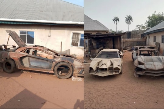 Cậu bé tự chế tạo siêu xe Lamborghini từ phế liệu