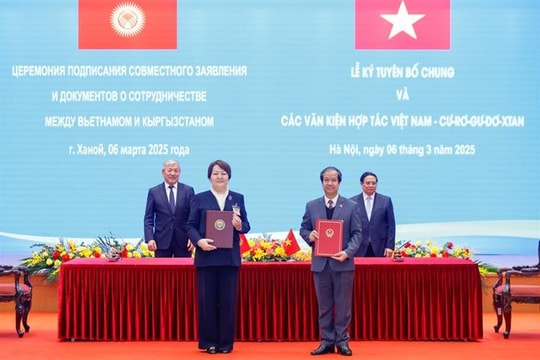 Việt Nam và Kyrgzystan ký kết văn kiện hợp tác về giáo dục
