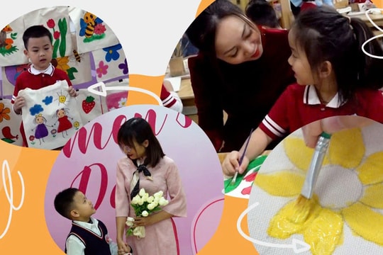 Học sinh tự tay làm quà tặng mẹ, gửi trao yêu thương nhân dịp 8/3