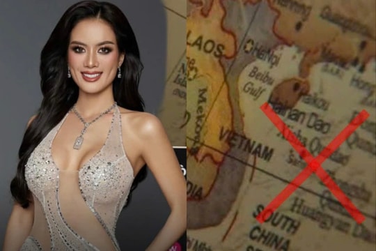 Khán giả Việt Nam phẫn nộ khi hình 'đường lưỡi bò' xuất hiện tại Miss Global