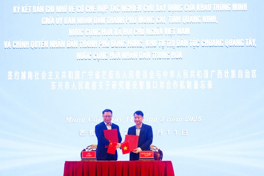 Xây dựng Cửa khẩu thông minh Móng Cái (Việt Nam) - Đông Hưng (Trung Quốc)