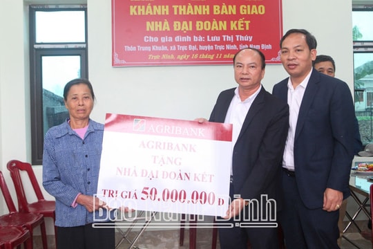 Nam Định: Hỗ trợ xây dựng 167 nhà Đại đoàn kết cho hộ nghèo, hộ cận nghèo