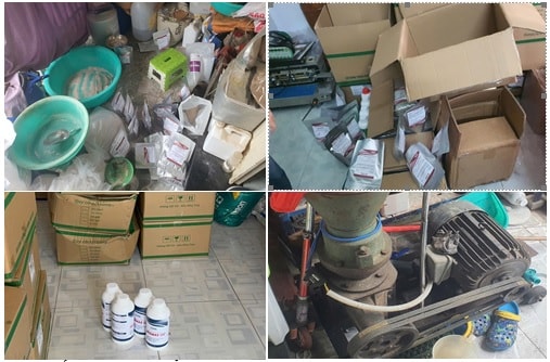 Phát hiện doanh nghiệp sản xuất thuốc, thức ăn bổ sung trong nuôi trồng thủy sản nghi giả