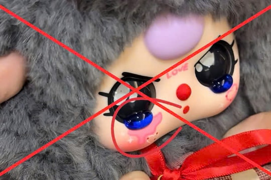 Kiểm tra búp bê Baby Three trước nghi vấn in "đường lưỡi bò"