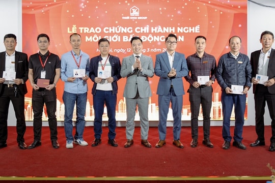 Thiên Khôi Group tổ chức 'Lễ trao chứng chỉ Hành nghề Môi giới Bất động sản'