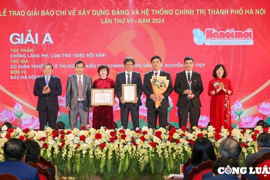 Hà Nội vinh danh những tác phẩm báo chí xuất sắc về xây dựng Đảng và hệ thống chính trị