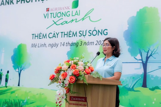“Agribank - Thêm cây, thêm sự sống”, lan tỏa hành trình “Vì tương lai xanh” tại Mê Linh