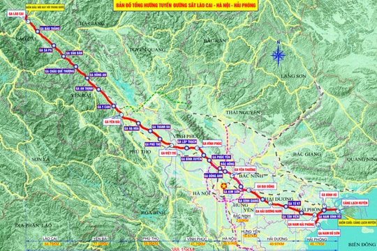 Lập Báo cáo nghiên cứu khả thi tuyến đường sắt Lào Cai - Hà Nội - Hải Phòng