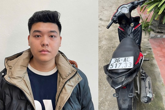 Thanh Hoá: Thanh niên trộm xe máy bán lấy tiền chi tiêu cá nhân