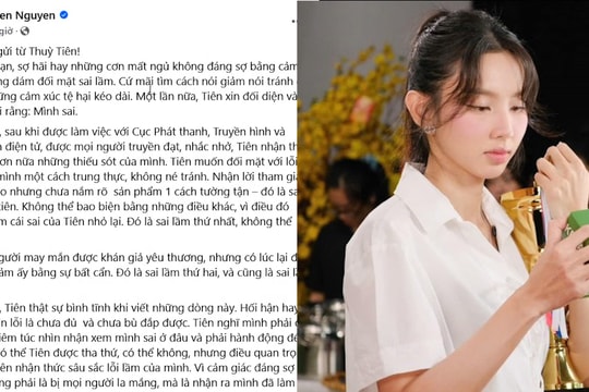 Thùy Tiên nhận lỗi, hứa sẽ khắc phục hậu quả sau ồn ào quảng cáo kẹo rau củ