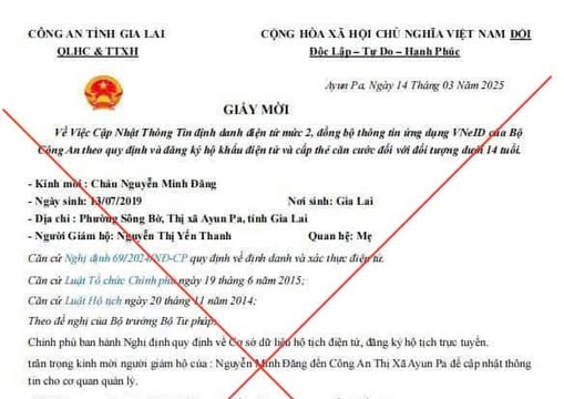 Giả mạo giấy mời của Phó Giám đốc Công an tỉnh Gia Lai để lừa đảo