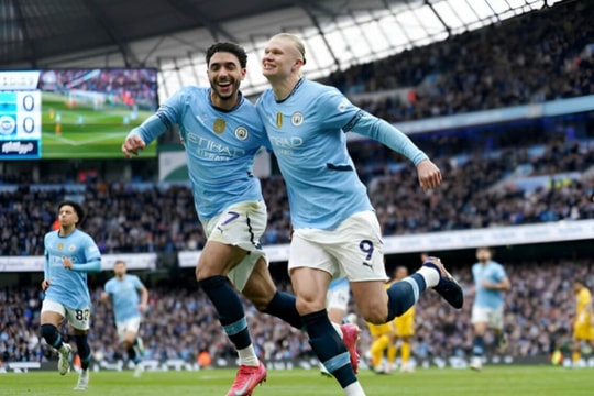 Man City bị Brighton cầm hoà trên sân Etihad
